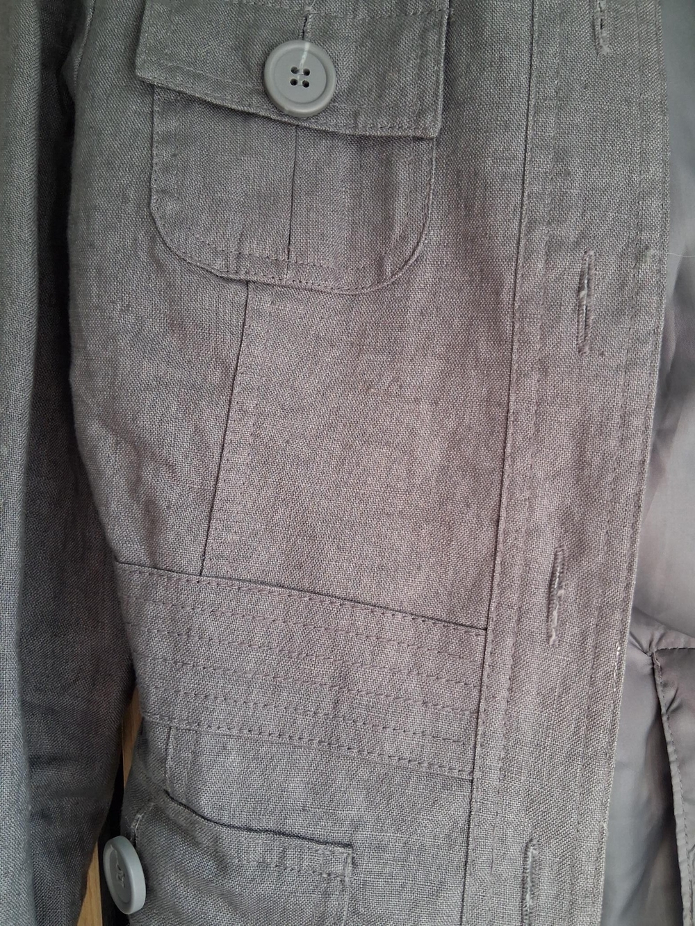 RW&CO. Gray Utility Button Jacket - Picture 4 of 4